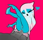  &lt;3 anal anal_penetration anus blue_skin eyes_closed female gaturo ghost ghost_girl_(gaturo) male male/female nipples not_furry open_mouth penetration penis pussy spirit 