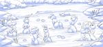  11girls anthro bathing breast_grab breasts butt cunnilingus female female/female group hand_on_breast happy hug invalid_background kissing kneeling lagomorph lake mammal nature nude oral pussy rabbit rock sex softcore_works splashing vaginal water 