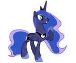  2012 90sigma all_fours alpha_channel crown equine female feral friendship_is_magic grin horn horse mammal my_little_pony nude pony princess_luna_(mlp) simple_background smile solo transparent_background winged_unicorn wings 
