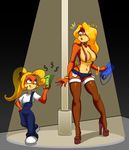  anthro bandicoot coco_bandicoot crash_bandicoot_(series) hair long_hair mammal marsupial ponytail prostitution size tawna_bandicoot video_games 