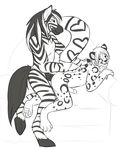  anal anthro butt equine feline leopard male male/male mammal sevrah sex size_difference stripes zebra 