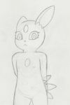  anthro anthrofied female infamousrel nintendo nipples pok&eacute;mon pose pussy simple_background sneasel solo video_games young 