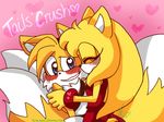  &lt;3 anthro breasts canine clothing cuddling duo female fox fur male male/female mammal miles_prower romantic_couple sonic_(series) sonic_boom turquoistars yellow_fur zooey_the_fox 