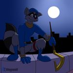 anthro bleuxwolf clothed clothing fur hat male mammal raccoon sly_cooper sly_cooper_(series) solo video_games 