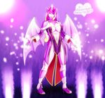  &lt;3 2015 bat_wings boots bracelet breasts cleavage clothed clothing dress equine female footwear friendship_is_magic high_heels horn jewelry mammal marik_azemus34 membranous_wings my_little_pony necklace princess_cadance_(mlp) purple_theme shoes solo sparkles winged_unicorn wings 