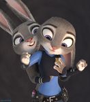  3d_(artwork) 4_fingers adamb/fluffy anthro blender_(software) clothing digital_media_(artwork) disney female female/female fur grope hi_res judy_hopps lagomorph mammal nude rabbit selfcest square_crossover zootopia 