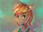  2017 abstract_background anthro bust_portrait canine clothed clothing eri_washington_(panzery25) female fox looking_at_viewer mammal panzery25 portrait signature smile solo 
