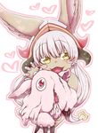  artist_request brown_eyes furry long_hair made_in_abyss mitty nanachi_(made_in_abyss) open_mouth pink_hair rabbit 