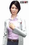  1girl 3d character_model city_shrouded_in_shadow granzella kousuke_asano lab_coat mizuki_sawada official_art 