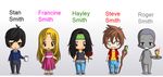  american_dad! character_name chibi francine_smith hayley_smith roger_smith_(american_dad!) stan_smith steve_smith 