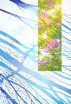  2013 artist_name flower grass loika nature original petals shadow snow solo tree tree_shade walking watermark white_hair 