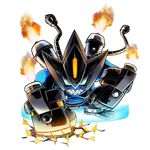  appmon armor bandai digimon digimon_universe:_appli_monsters dosukomon fire green_eyes mechanical_arms official_art 