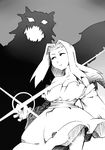  ^_^ bare_shoulders breasts cleavage closed_eyes closed_mouth collarbone cowboy_shot dragon dragon_horns dragon_wings dress eyebrows_visible_through_hair eyelashes final_fantasy final_fantasy_tactics fingernails greyscale hair_intakes horns large_breasts long_fingernails long_hair long_sleeves monochrome narutaki_(kurokabe) off_shoulder open_mouth reis_duelar sharp_fingernails sharp_teeth smile sparkle standing straight_hair teeth underbust wide_sleeves wings 