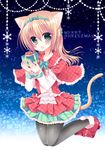  :o animal_ears bangs black_legwear blonde_hair bow box capelet cat_ears cat_girl cat_tail christmas commentary_request eyebrows_visible_through_hair frilled_capelet frilled_shirt frilled_skirt frills full_body fur_trim gift gift_box green_bow green_eyes green_ribbon green_skirt hair_between_eyes hair_bow hair_ribbon holding holding_gift kneeling long_hair looking_at_viewer merry_christmas open_mouth original pantyhose plaid plaid_capelet plaid_shirt red_capelet red_footwear red_shirt ribbon shikito shirt shoes sidelocks skirt solo tail tareme 