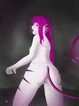  evolving girl hadeans hair human light monster nude purple purple_eyes underground 
