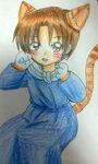  akazukin_chacha blue_robe cat_ears cosplay open_eyes shiine tail 