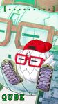  character_name cube_(live_a_live) full_body glasses gogo_(pixiv47445) hat highres live_a_live marker_(medium) no_humans red-framed_eyewear red_hat robot solo traditional_media zoom_layer 