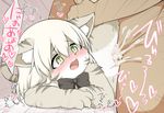  artist_request blonde_hair cat cat_busters censored furry green_eyes penis pussy sex 