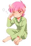  akazukin_chacha pajamas pink_hair popy sitting 
