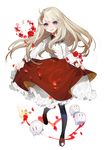  :d absurdres bad_id bad_twitter_id bangs black_legwear blue_eyes breast_pocket brown_footwear collared_shirt creature eyebrows_visible_through_hair flower frilled_skirt frills full_body grey_hair herme_(ohisashiburi) highres long_hair long_sleeves looking_at_viewer ohisashiburi open_mouth original pantyhose petals pocket red_flower red_rose red_skirt rose shirt shoes simple_background skirt skirt_hold slit_pupils smile solo standing white_background white_shirt 