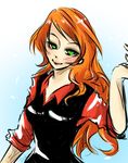  ben_10 ben_10:_ultimate_alien dust_(dust4148) green_eyes gwendolyn_tennyson orange_hair smile solo 