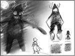  archfiend_(mahou_shoujo_madoka_magica_rebirth) character_sheet mahou_shoujo_tart_magica monochrome monster 