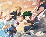  3boys bakugou_katsuki boku_no_hero_academia fighting ice image_sample midoriya_izuku multiple_boys teeth todoroki_shouto tumblr_sample 