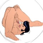  1boy aizenhower anus ass black_hair body_hair dandy_(space_dandy) erection male_focus nude penis solo space_dandy tagme tongue 