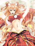  :d animal_ear_fluff animal_ears armpits blush breasts commentary_request covered_nipples cowboy_shot detached_sleeves fate/extra fate/extra_ccc fate/extra_ccc_fox_tail fate_(series) fox_ears fox_tail hair_between_eyes hair_ornament highres japanese_clothes jewelry large_breasts long_hair looking_at_viewer navel neck_ring nib_pen_(medium) oku_hideki open_mouth orange_hair ribbon-trimmed_sleeves ribbon_trim shawl smile solo stomach suzuka_gozen_(fate) tail traditional_media v-shaped_eyebrows very_long_hair wide_sleeves yellow_eyes 