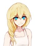  artist_request blonde_hair blue_eyes breasts cleavage dress kingdom_hearts kingdom_hearts_ii namine short_hair small_breasts solo source_request 