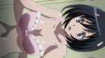  1girl animated animated_gif blush bra breasts kenzen_robo_daimidaler kiyuna_kiriko nipples short_hair undressing 