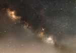  brown dust highres lilithbloody milky_way no_humans scenery space star_(sky) 