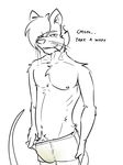  arrwulf bulge chest_tuft clothed clothing dialogue erection looking_at_viewer male mammal musky partially_clothed penis penis_tip rat rodent scent_play simple_background sketch solo talking_to_viewer tuft underwear whiskers white_background 