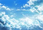  blue_sky cloud cloudy_sky commentary_request day highres no_humans outdoors sakanamodoki scenery sky 