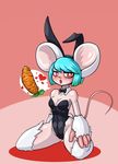  &lt;3 animal_humanoid big_ears carrot clothing corset female food humanoid kneeling limebreaker lingerie looking_at_viewer makeup mascara mouse_humanoid solo vegetable wide_hips 