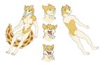  butt cactua cat cute feline mammal model_sheet 
