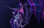  2017 anthro clothed clothing digital_media_(artwork) duo earthsong9405 equine feral friendship_is_magic hair horn mammal my_little_pony purple_hair rarity_(mlp) simple_backgroud twilight_sparkle_(mlp) unicorn 