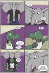  alligator angie_(study_partners) anthro breasts comic crocodilian duo elephant english_text mammal ragdoll_(study_partners) reptile scalie study_partners text thunderouserections young 