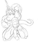  anthro big_muscles big_penis bulge clothing cyran dancing dragon humanoid_penis looking_at_viewer male muscular muscular_male penis pinup pole pole_dancing pose scalie sketch slyphin_drakil solo tattoo thong western_dragon 