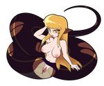  alpha_channel animal_humanoid big_breasts blonde_hair breasts female hair humanoid lamia looking_at_viewer monster_girl_(genre) nipples nude pointy_ears pussy reptile scales scalie simple_background slit_pupils snake snake_humanoid solo tongue tongue_out transparent_background yellow_eyes yellow_sclera zedrin 