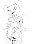  2017 abs anthro balls biceps big_penis biped black_and_white black_eyes bracelet buckteeth clothed clothing digital_drawing_(artwork) digital_media_(artwork) dragon_ball dragon_ball_super ducati erection evil_grin front_view head_tilt humanoid_penis jewelry line_art long_penis long_tail looking_at_viewer male mammal monochrome mouse muscular muscular_male necklace nipples open_mouth open_smile pants pants_down partially_clothed partially_retracted_foreskin pecs penis portrait presenting presenting_penis quitela rodent saggy_balls simple_background smile solo standing teeth thin_tail three-quarter_portrait tongue topless uncut vein veiny_muscles veiny_penis voluptuous white_background 