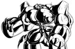  abdomen aggron anthro big_muscles bulge dragmon hyper hyper_muscles male muscular muscular_male nintendo nipples pecs pok&eacute;mon pok&eacute;mon_(species) solo video_games 