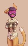  $ 2017 alec8ter anthro arms_tied bdsm blindfold body_writing bondage bound brown_background cassidy_(alec8ter) cat clothed clothing dipstick_tail feline gag gagged gimp_mask male mammal multicolored_tail signature simple_background solo standing straitjacket straps 
