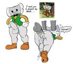  ! ... 2017 anal anal_penetration animate_inanimate anus artbyyellowdog axe balls big_butt black_eyes bottomless bow butt chip_(cuphead) clothed clothing cum cum_in_ass cum_inside cum_on_balls cum_on_butt cum_on_leg cum_on_penis cum_while_penetrated cumshot cuphead_(game) dialogue disembodied_penis ejaculation english_text erection footwear from_behind_position gloves hands-free holding_penis humanoid looking_at_viewer male male/male melee_weapon not_furry object_head orgasm penetration penis presenting presenting_anus presenting_hindquarters sex shirt shoes simple_background smile solo solo_focus standing teeth text thick_penis thick_thighs toony uncut vein veiny_penis video_games weapon white_background wide_hips 