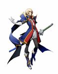  blazblue blazblue:_cross_tag_battle blonde_hair green_eyes highres higuchi_konomi jin_kisaragi male_focus official_art solo 