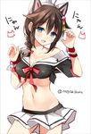  :d ahoge alternate_costume animal_ears azur_lane black_hair blue_eyes braid breasts cleavage collarbone commentary_request cosplay fake_animal_ears hair_flaps hair_ornament hair_ribbon ikura_nagisa kantai_collection long_hair looking_at_viewer medium_breasts namesake navel open_mouth pleated_skirt ribbon school_uniform serafuku shigure_(azur_lane) shigure_(azur_lane)_(cosplay) shigure_(kantai_collection) simple_background single_braid sketch skirt smile solo translated twitter_username white_background wrist_cuffs 