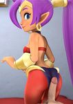  1girl 3d animated animated_gif ass purple_hair redmoa shantae shantae_(series) 