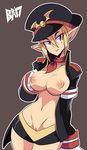  1girl bigdead93 blonde_hair breasts disgaea highres makai_senki_disgaea_3 nipples pointy_ears pussy red_eyes salvatore_(disgaea) solo 