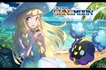  blonde_hair cosmog day gen_7_pokemon green_eyes lillie_(pokemon) nkatazmukai ocean poke_ball pokemon pokemon_(creature) pokemon_(game) pokemon_sm pokemon_usum 