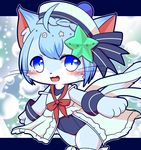  artist_request blue_eyes blue_hair cat cat_busters furry short_hair swimsuit 